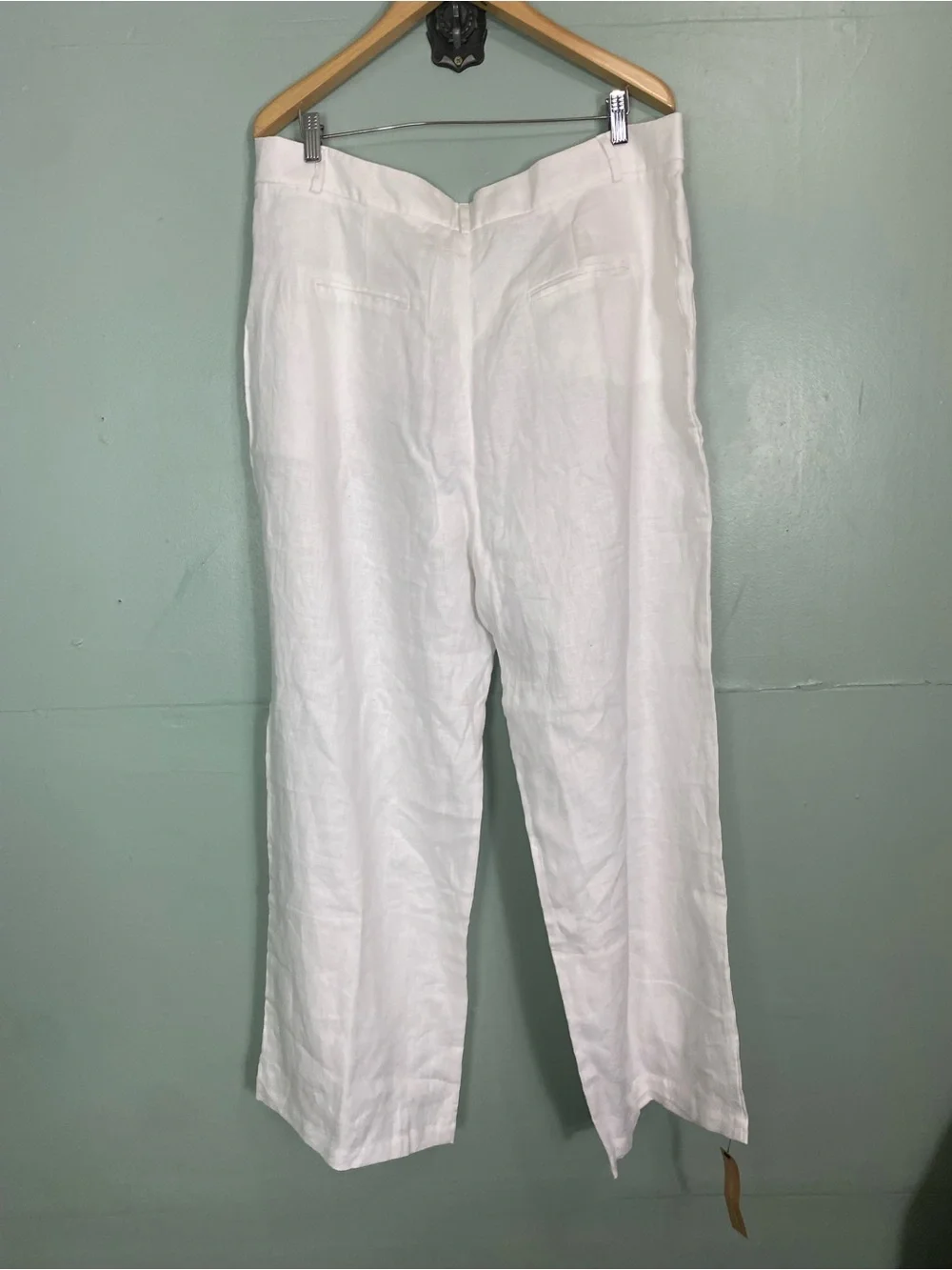 Reformation Mason Linen Pant‎ White Size 14
